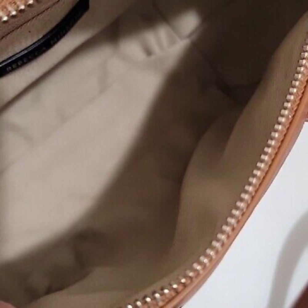 Rebecca Minkoff Caramel 100% Genuine Leather Handbag/Crossbody Satchel - Picture 2 of 9